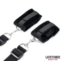Bettfessel-Set mit Verstellbaren und Abnehmbaren Manschetten von Latetobed BDSM Line