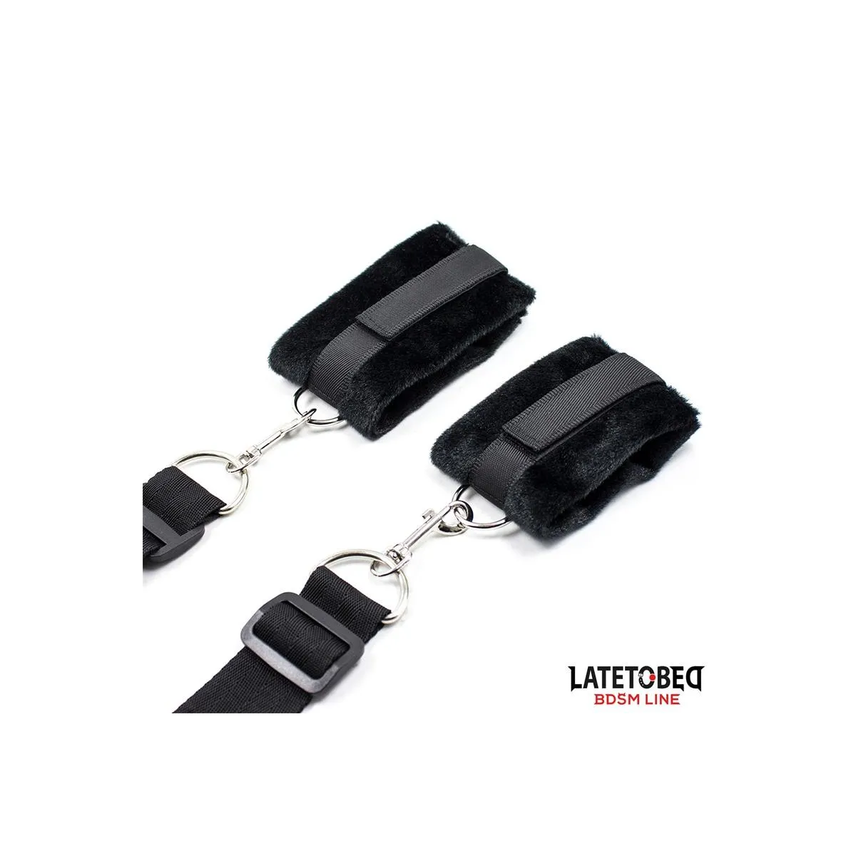Bettfessel-Set mit Verstellbaren und Abnehmbaren Manschetten von Latetobed BDSM Line | Fesselliebe.de