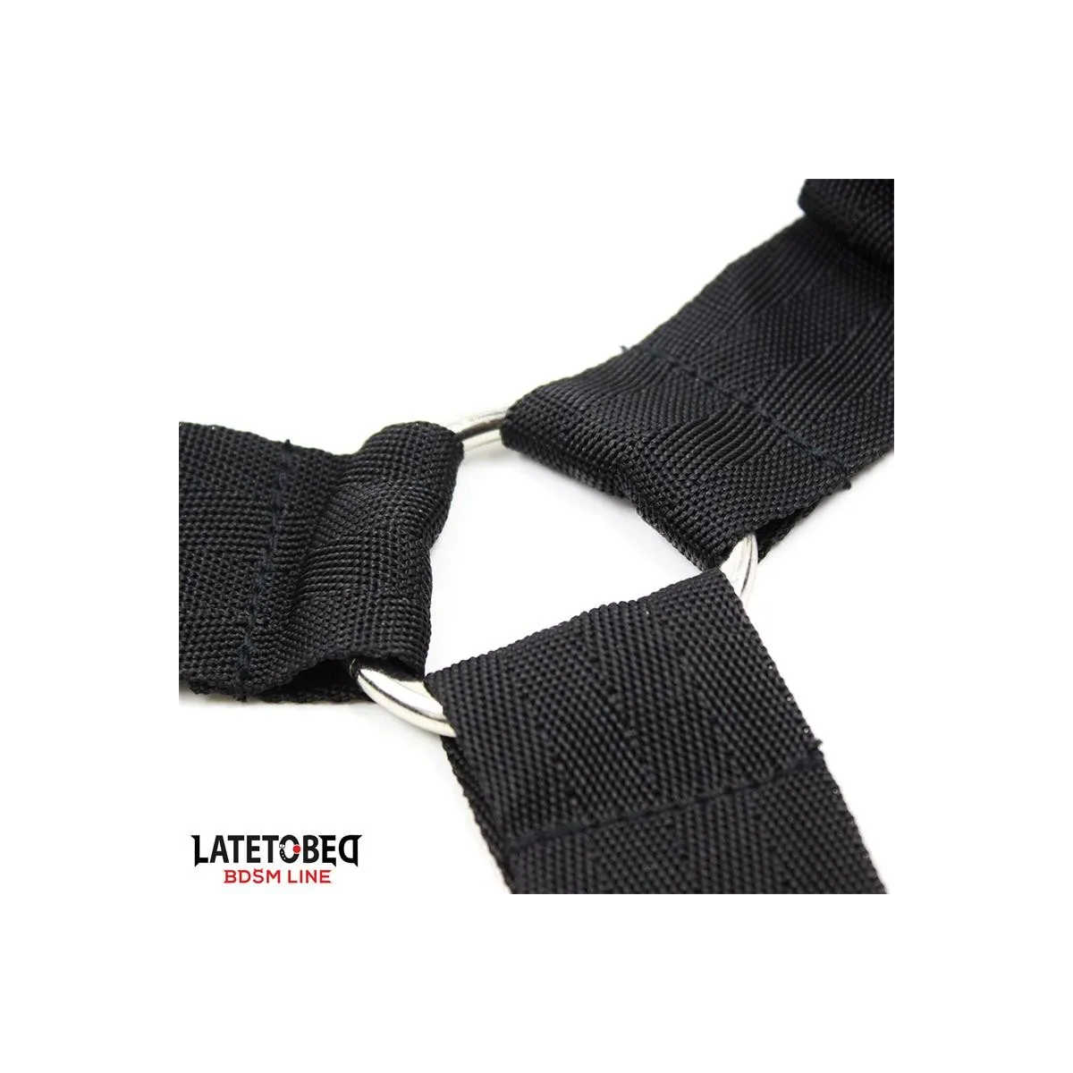 Bettfessel-Set mit Verstellbaren und Abnehmbaren Manschetten von Latetobed BDSM Line | Fesselliebe.de