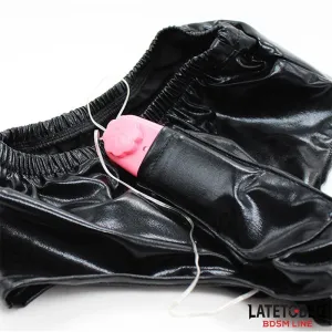 Elastischer Slip mit Vibrierendem Dildo, Einheitsgrösse von Latetobed BDSM Line