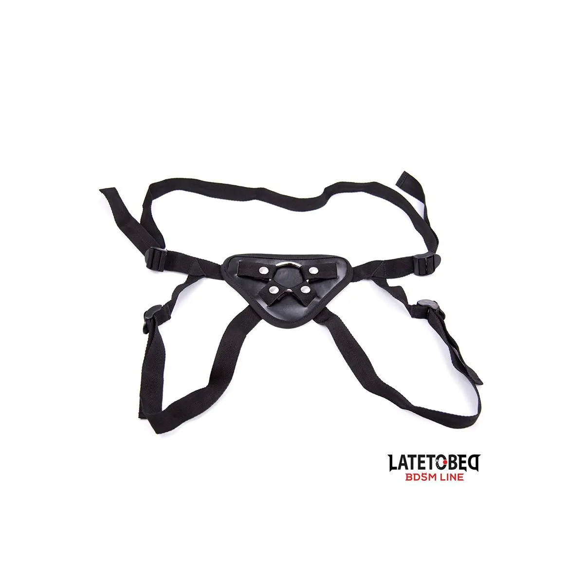 Verstellbarer Strap-On mit Metallring von Latetobed BDSM Line | Fesselliebe.de