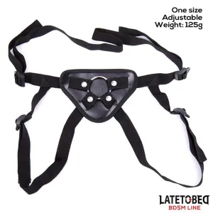 Verstellbarer Strap-On mit Metallring von Latetobed BDSM Line