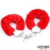 3-Teiliges Bondage-Set Handschellen, Augenmaske und Federn von Latetobed BDSM Line | Fesselliebe.de