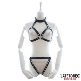 BH und Slip Bondage-Set mit Ketten von Latetobed BDSM Line | Fesselliebe.de