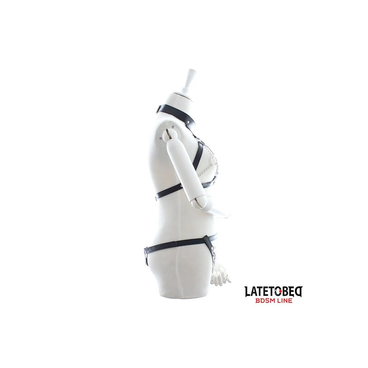 BH und Slip Bondage-Set mit Ketten von Latetobed BDSM Line | Fesselliebe.de