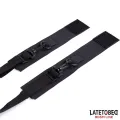 Nylon-Klettverschluss-Bettfesseln mit Kunststoffhaken von Latetobed BDSM Line