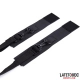 Nylon-Klettverschluss-Bettfesseln mit Kunststoffhaken von Latetobed BDSM Line | Fesselliebe.de