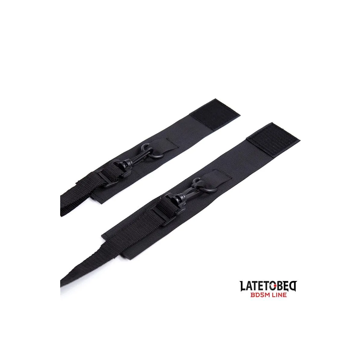 Nylon-Klettverschluss-Bettfesseln mit Kunststoffhaken von Latetobed BDSM Line | Fesselliebe.de