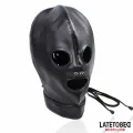 Unterwerfungshaube mit Verstellbaren Rückengurten von Latetobed BDSM Line