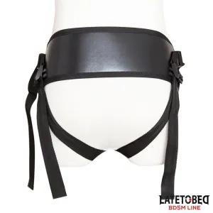 Strapon-Harness mit Breitem, Verstellbarem Gurt von Latetobed BDSM Line