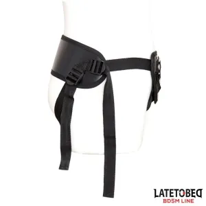 Strapon-Harness mit Breitem, Verstellbarem Gurt von Latetobed BDSM Line