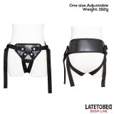 Strapon-Harness mit Breitem, Verstellbarem Gurt von Latetobed BDSM Line | Fesselliebe.de