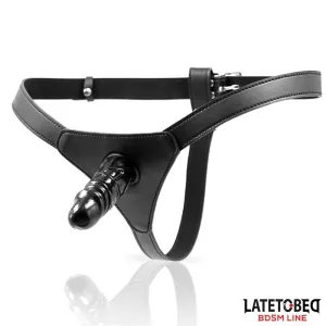 Verstellbarer Strap-On mit Semi-Realistischem Dildo von Latetobed BDSM Line