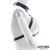 Bondage-Gurtzeug mit Offenen Cups und Ketten von Latetobed BDSM Line | Fesselliebe.de