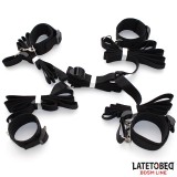 Nylon-Bondage-Fesselsystem für Das Bett (OHNE Haken) von Latetobed BDSM Line | Fesselliebe.de