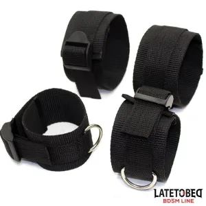 Nylon-Bondage-Fesselsystem für Das Bett (OHNE Haken) von Latetobed BDSM Line