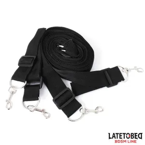 Lange Samt-Bondage-Fesseln für Das Bett, Verstellbar von Latetobed BDSM Line