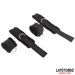 Lange Samt-Bondage-Fesseln für Das Bett, Verstellbar von Latetobed BDSM Line