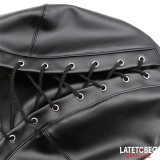 Sklavenhaube mit Augenmaske Atmungsaktiver Knebelball und Verstellbarer Mund von Latetobed BDSM Line | Fesselliebe.de