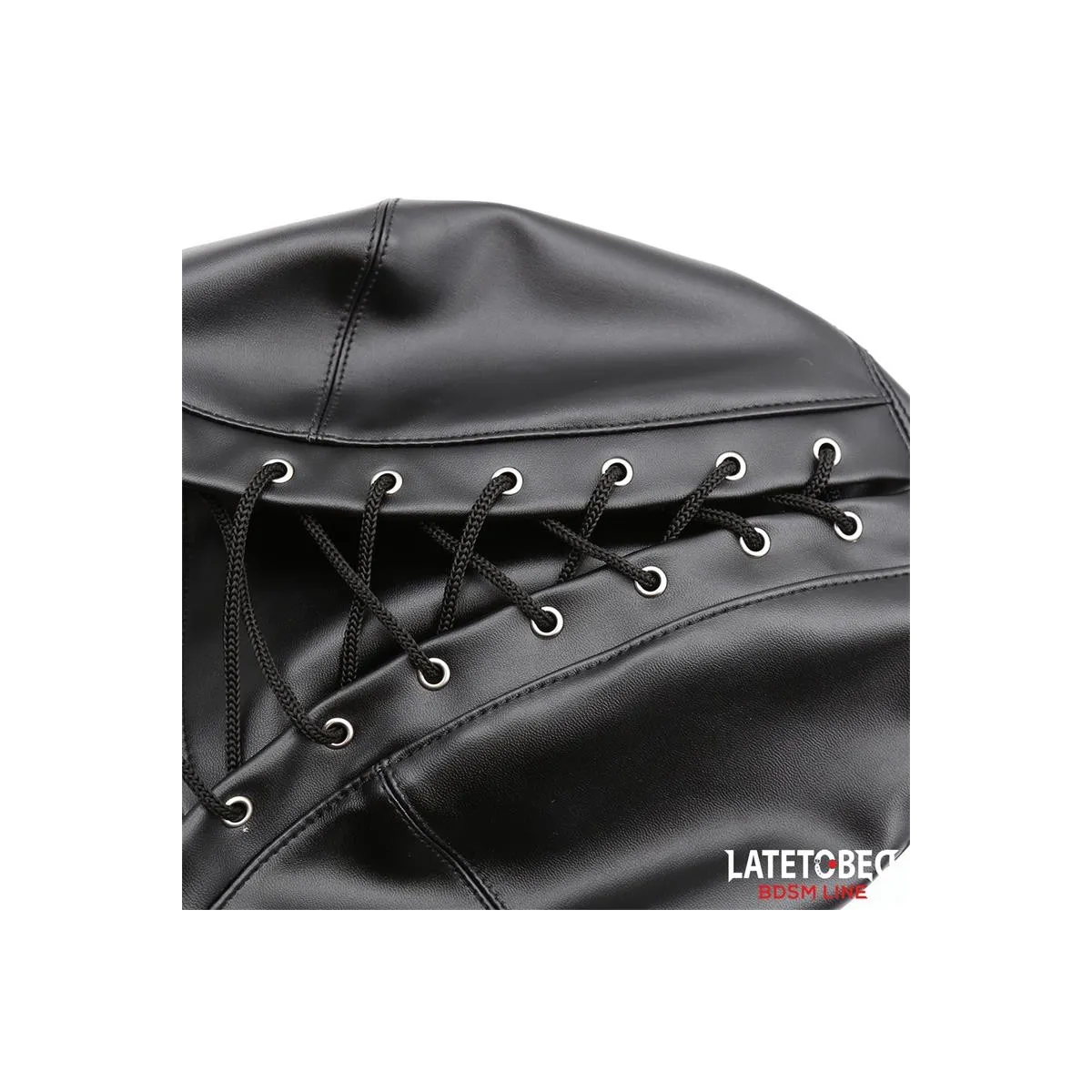 Sklavenhaube mit Augenmaske Atmungsaktiver Knebelball und Verstellbarer Mund von Latetobed BDSM Line | Fesselliebe.de