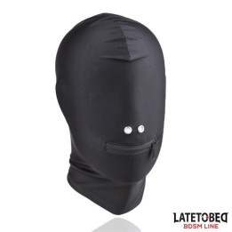 Vollständige Abdeckhaube mit Reissverschluss Im Mundbereich von Latetobed BDSM Line | Fesselliebe.de