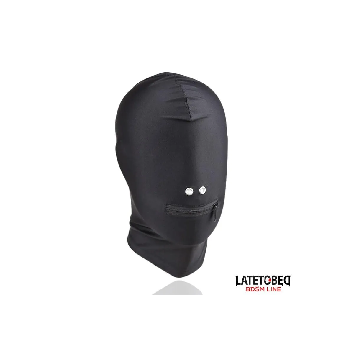 Vollständige Abdeckhaube mit Reissverschluss Im Mundbereich von Latetobed BDSM Line | Fesselliebe.de
