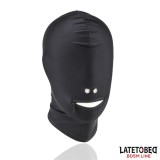 Vollständige Abdeckhaube mit Reissverschluss Im Mundbereich von Latetobed BDSM Line | Fesselliebe.de