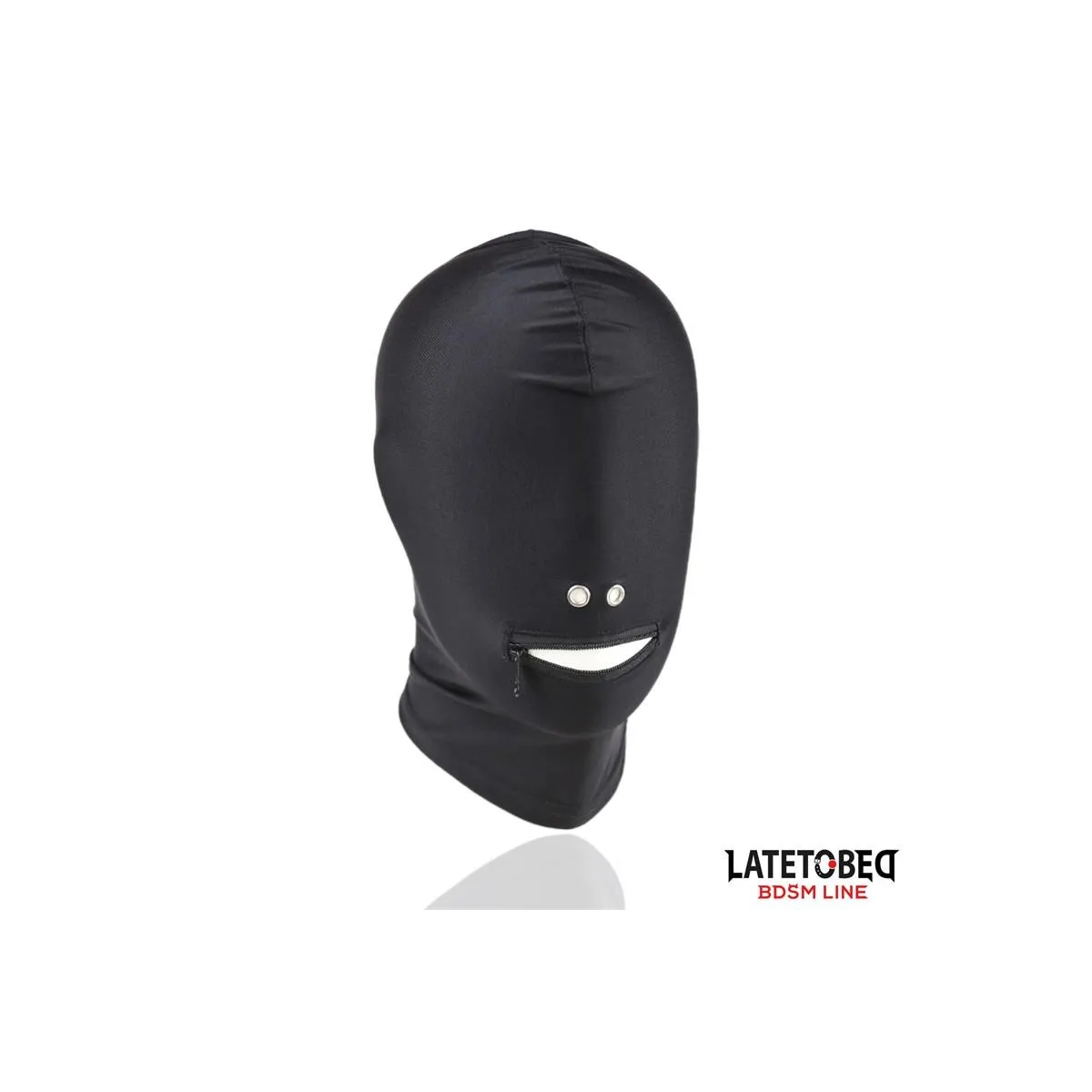 Vollständige Abdeckhaube mit Reissverschluss Im Mundbereich von Latetobed BDSM Line | Fesselliebe.de