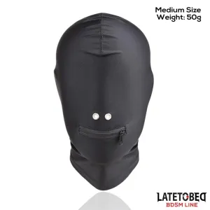 Vollständige Abdeckhaube mit Reissverschluss Im Mundbereich von Latetobed BDSM Line
