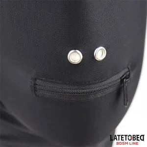 Vollständige Abdeckhaube mit Reissverschluss Im Mundbereich von Latetobed BDSM Line