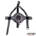 Gesichtsgeschirr mit Toilettendeckel-Knebel, Verstellbar von Latetobed BDSM Line