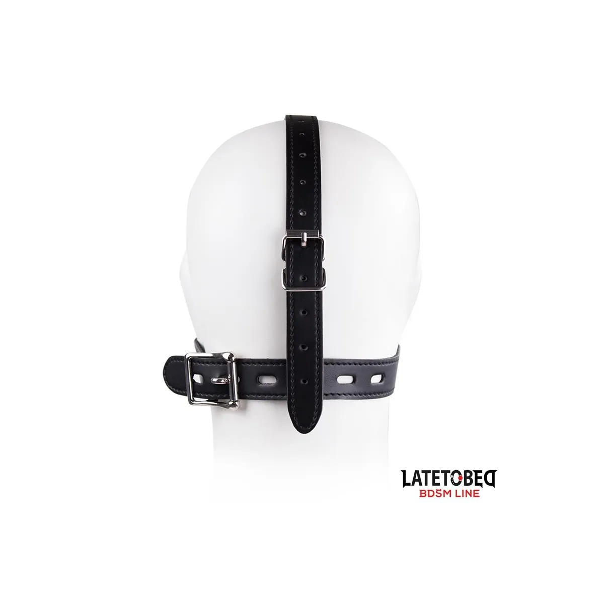 Gesichtsgeschirr mit Toilettendeckel-Knebel, Verstellbar von Latetobed BDSM Line | Fesselliebe.de