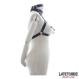 Bondage-BH mit Knebel und Nippelklemmen von Latetobed BDSM Line | Fesselliebe.de