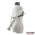 Bondage-BH mit Knebel und Nippelklemmen von Latetobed BDSM Line