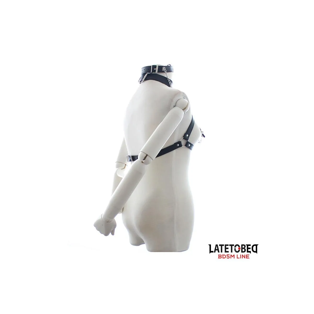 Bondage-BH mit Knebel und Nippelklemmen von Latetobed BDSM Line | Fesselliebe.de