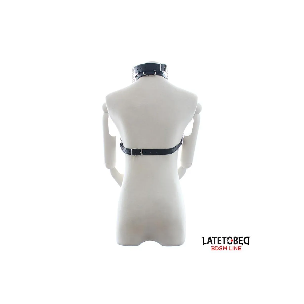Bondage-BH mit Knebel und Nippelklemmen von Latetobed BDSM Line | Fesselliebe.de