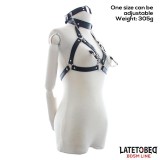 Bondage-BH mit Knebel und Nippelklemmen von Latetobed BDSM Line | Fesselliebe.de