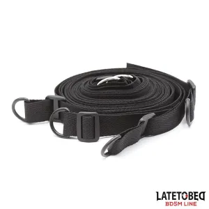 Bettfessel-Set mit Augenbinde, Verstellbare Manschetten von Latetobed BDSM Line