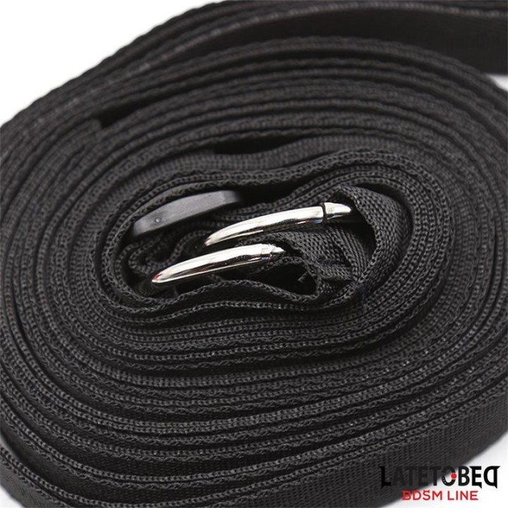 Bettfessel-Set mit Augenbinde, Verstellbare Manschetten von Latetobed BDSM Line | Fesselliebe.de