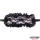 2-Teiliges Set aus Spitzen-Augenbinde und Handschellen von Latetobed BDSM Line | Fesselliebe.de