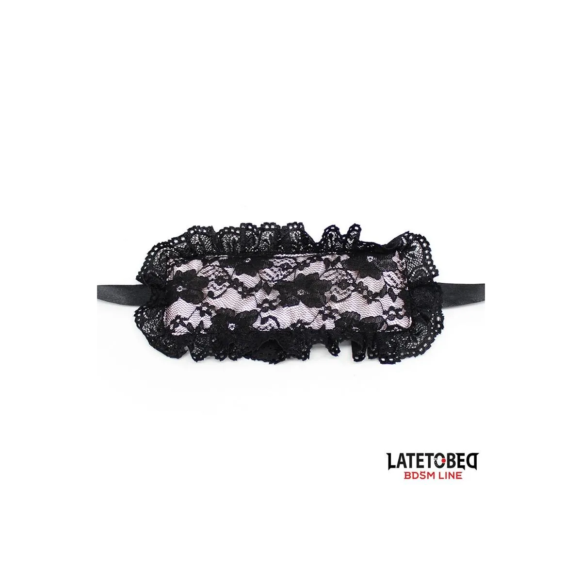 2-Teiliges Set aus Spitzen-Augenbinde und Handschellen von Latetobed BDSM Line | Fesselliebe.de