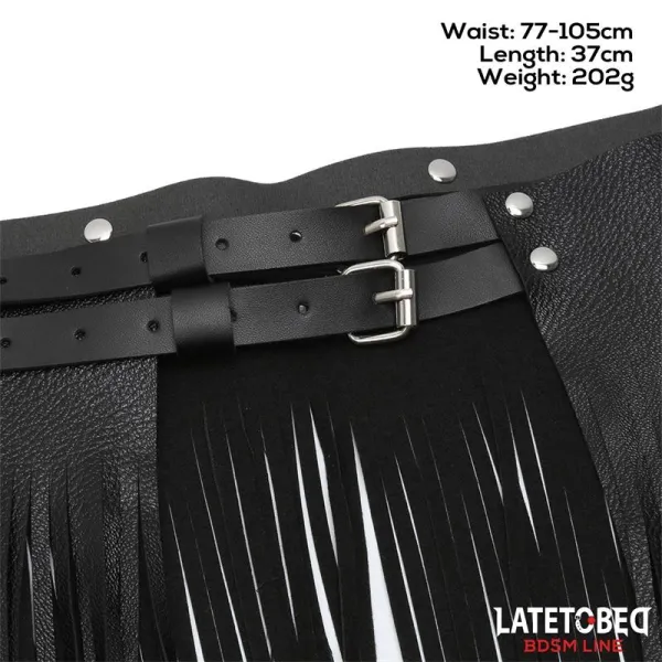 Kurzer Shake-Fransenrock von Latetobed BDSM Line | Fesselliebe.de