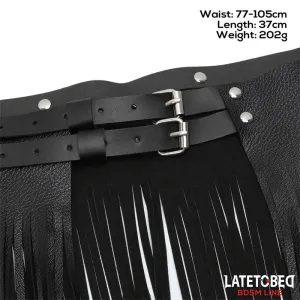 Kurzer Shake-Fransenrock von Latetobed BDSM Line