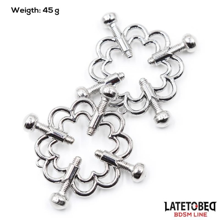 Metall-Nippelklemmen, Verstellbar von Latetobed BDSM Line | Fesselliebe.de