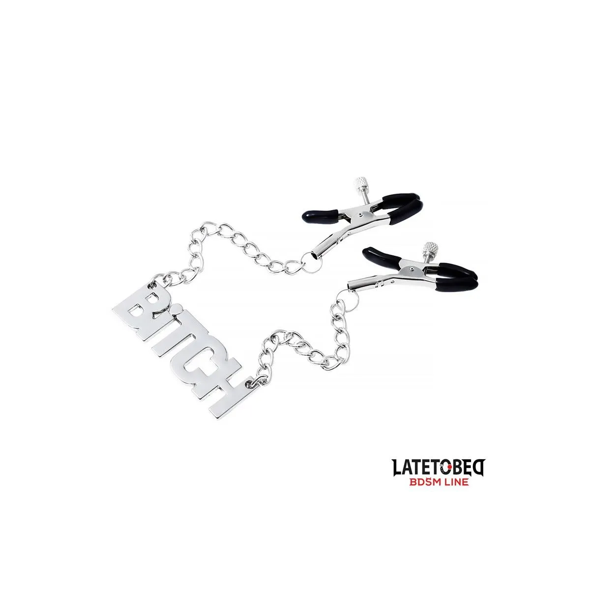 Nippelklemmen mit Kette - Bitch von Latetobed BDSM Line | Fesselliebe.de