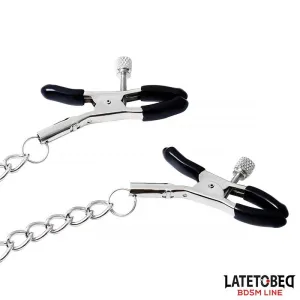 Nippelklemmen mit Kette - Bitch von Latetobed BDSM Line