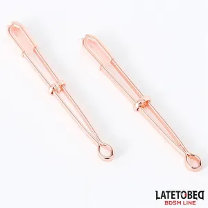 Nippelklemmen Farbe Roségold von Latetobed BDSM Line