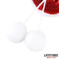 Nippel-Pasties mit Roten Pailletten-Pompons von Latetobed BDSM Line