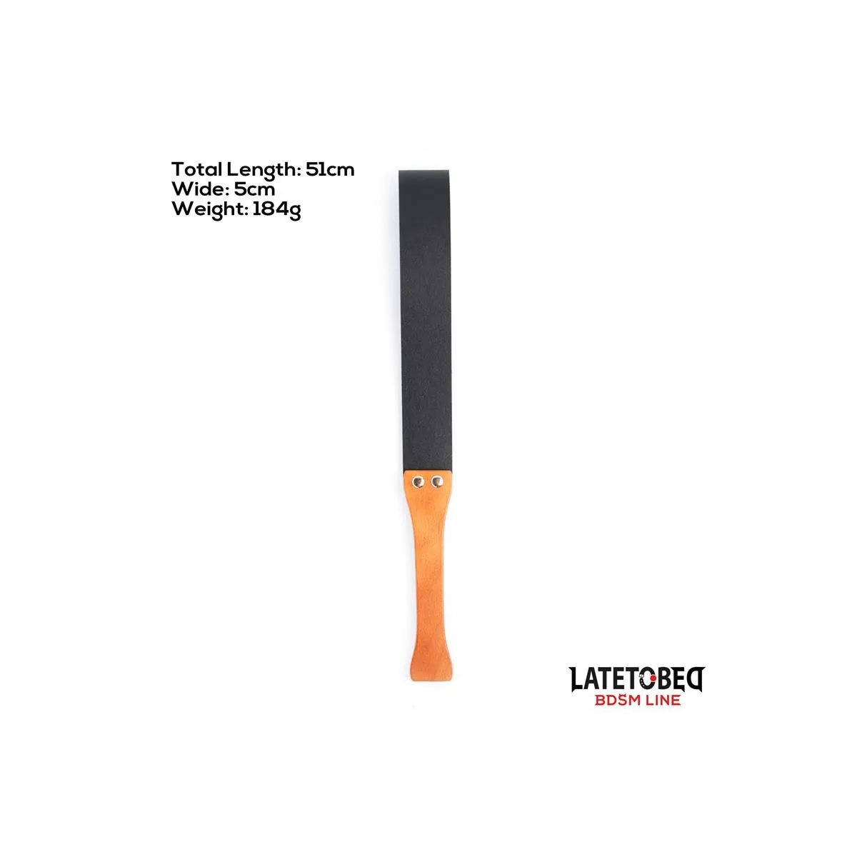 Flexibles Paddel mit Holzgriff 51 cm von Latetobed BDSM Line | Fesselliebe.de