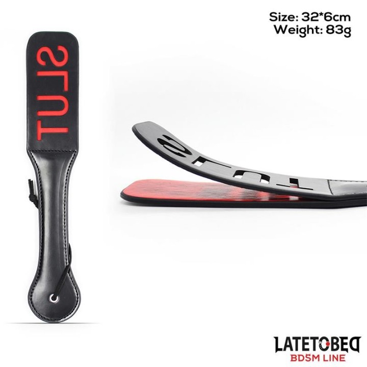 Doppellagiges Paddel „SLUT” 32 cm von Latetobed BDSM Line | Fesselliebe.de